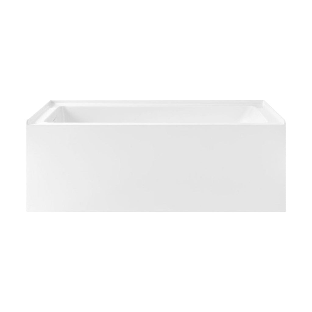 Char-Griller  Voltaire 60 x 30 Skirted Left Drain Soaking Apron Bathtub in Glossy White with I - 1769844548468_974
