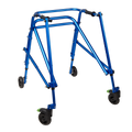 Tru Grit Klip 4 Wheeled Lightweight Walker/Gait Trainer – Large Blue - 1770266670106_189