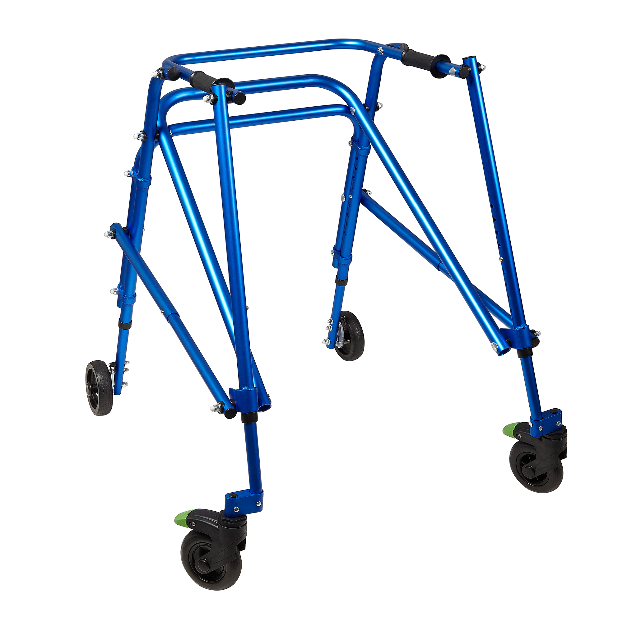 Tru Grit Klip 4 Wheeled Lightweight Walker/Gait Trainer – Large Blue - 1770266670106_189