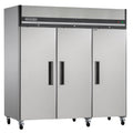 Maxx Cold Triple Door Reach-In Refrigerator, Top Mount, 81"W, 72 cu. ft. Storage Capacity, in Stainless Steel - MXCR-72FDHC