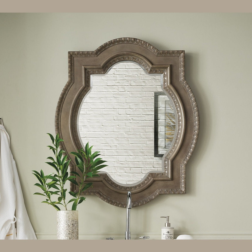 James Martin Vanities Castilian 35" Double Arch Mirror - 160-M35-ACG
