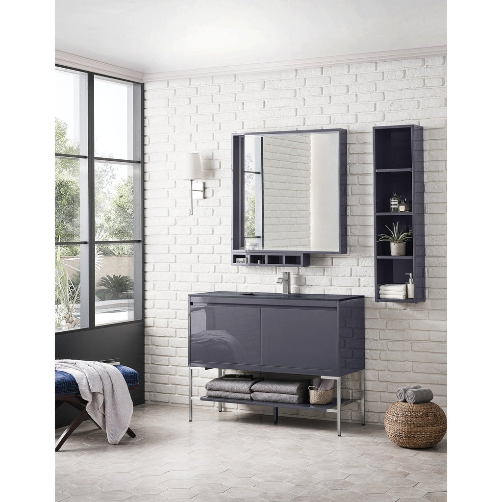 James Martin Vanities Milan 47.3" Single Vanity Cabinet - 801V47.3GWRGDCHB