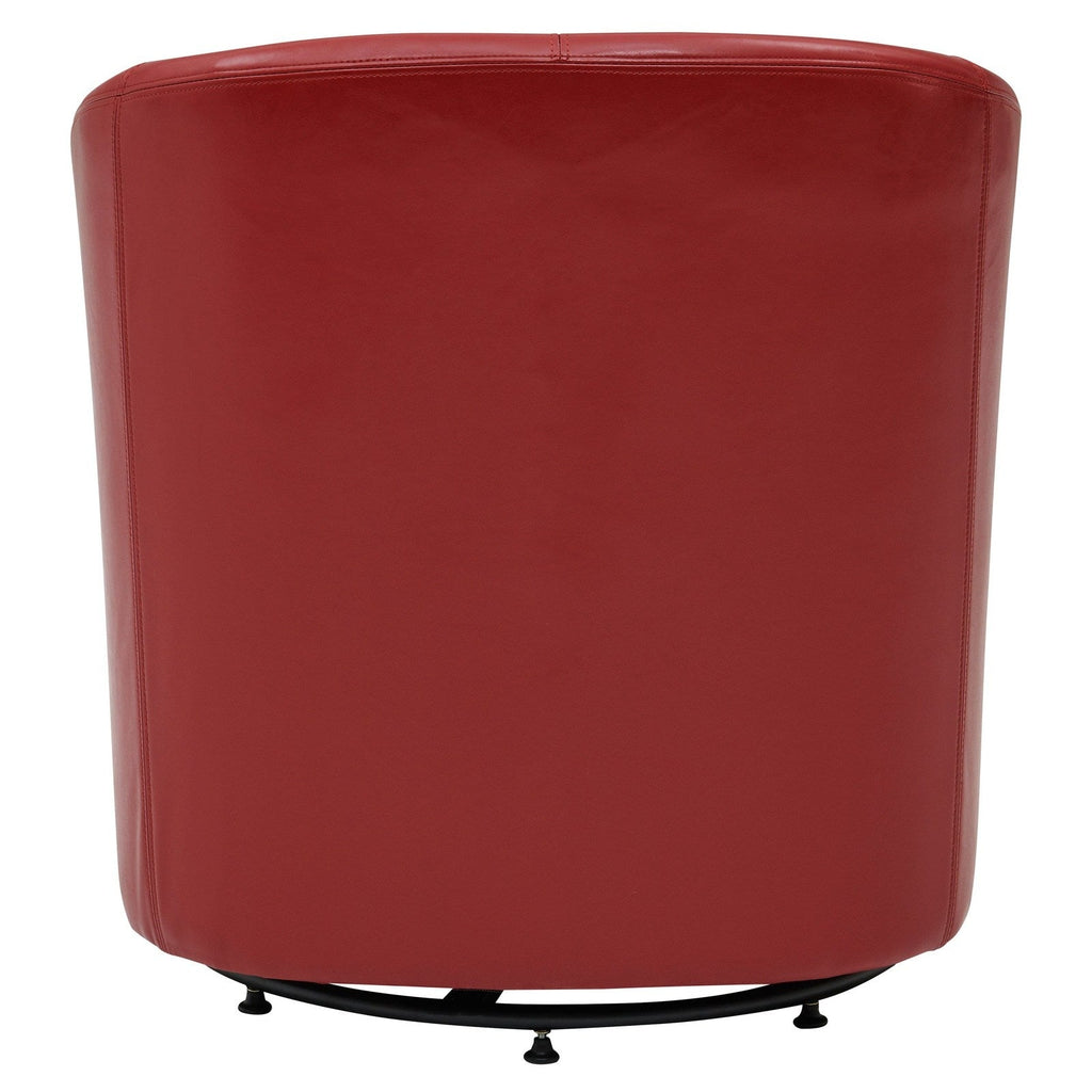 New Pacific Direct Hayden Swivel Bonded Leather Char  - 193012B-67