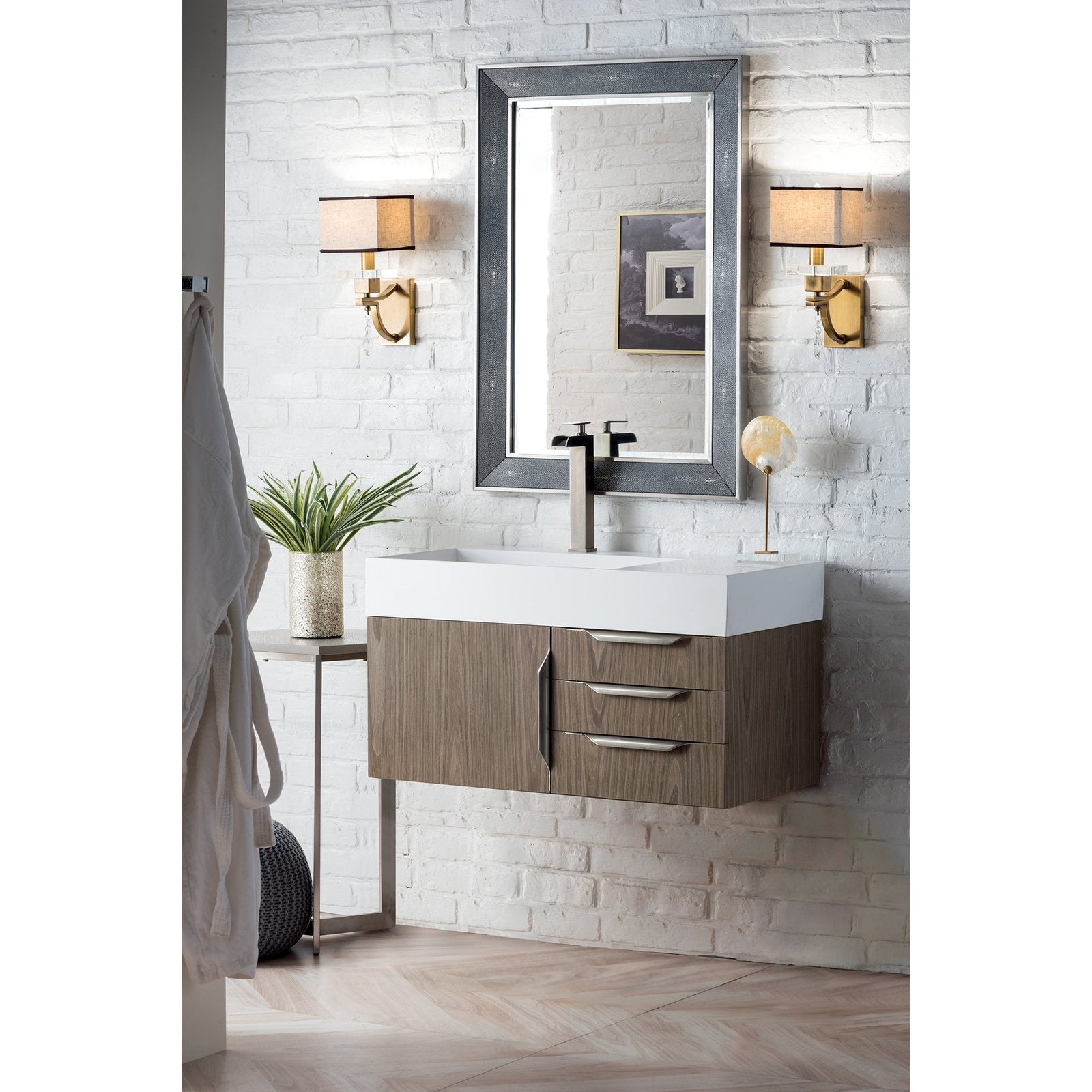 James Martin Vanities Mercer Island 36" Single Vanity - 389-V36-AGR-G-DGG