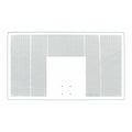 First Team 42" X 72" Perforated Aluminum Backboard FT267