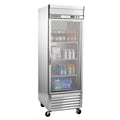 Maxx Cold Single Glass Door Reach-In Refrigerator, Bottom Mount, 27"W, 23 cu. ft. Storage Capacity, in Stainless Steel - MXSR-23GDHC
