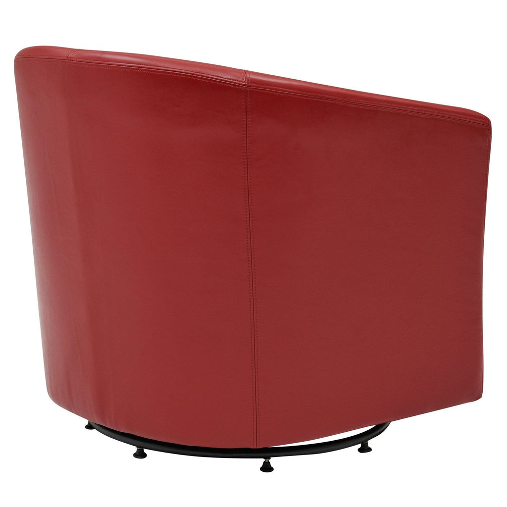 New Pacific Direct Hayden Swivel Bonded Leather Char  - 193012B-67