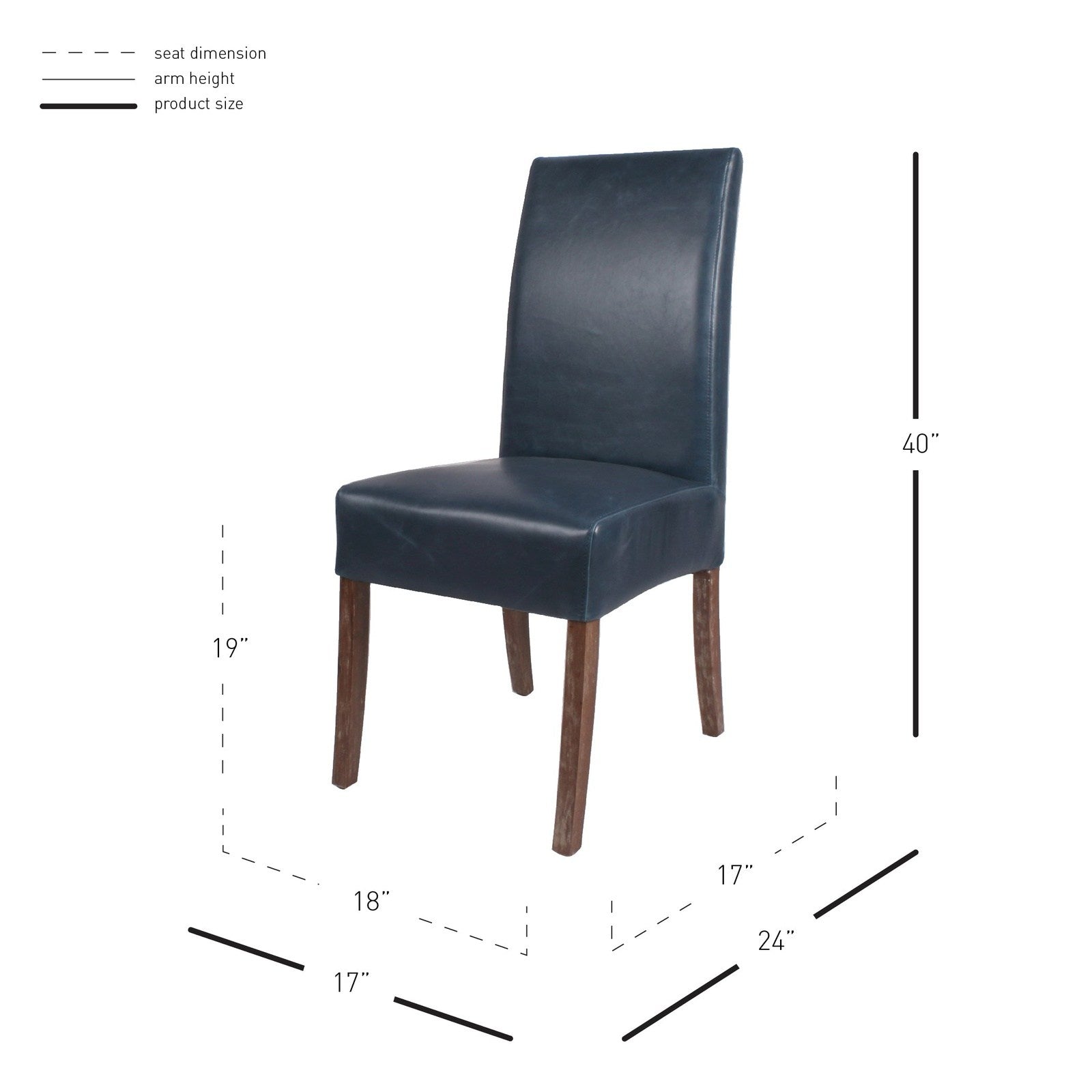 New Pacific Direct Valencia Bonded Leather Chair, (Set of 2)  - 108239B-V05