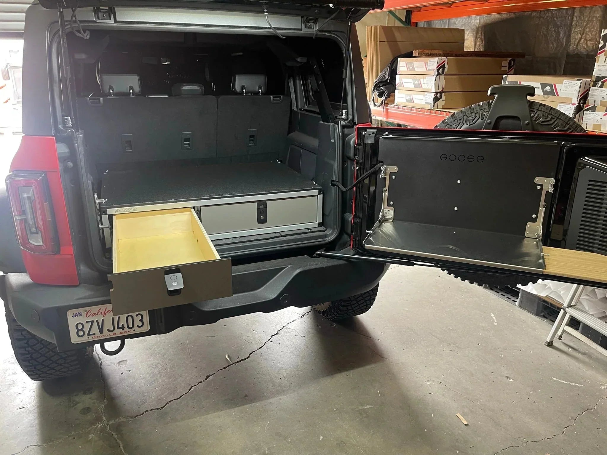 GOOSE GEAR Ford - Bronco - 2021-Present - 6th Gen - 4 Door - Explore Series -  Side x Side Module - 41 3/8" Wide x 28" Depth - 4761-GGR-SH