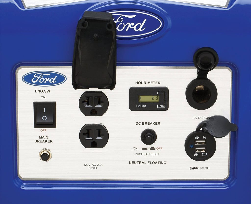 Ford-FG3050P 3050 Peak Watts/ 2500 Running Watts,Portable Gas Powered Generator - PowerGen USA - FG3050P