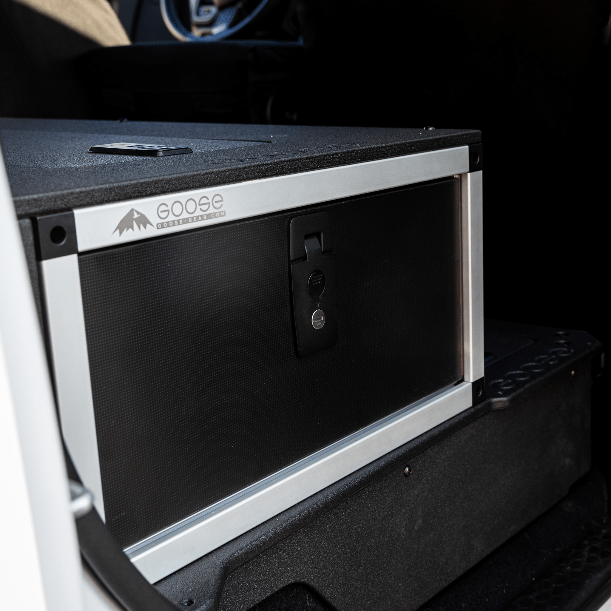 GOOSE GEAR Ford Ranger 2019-2023 4th Gen. Super Crew - Second Row Single Drawer Module - 4916-GGR-SH