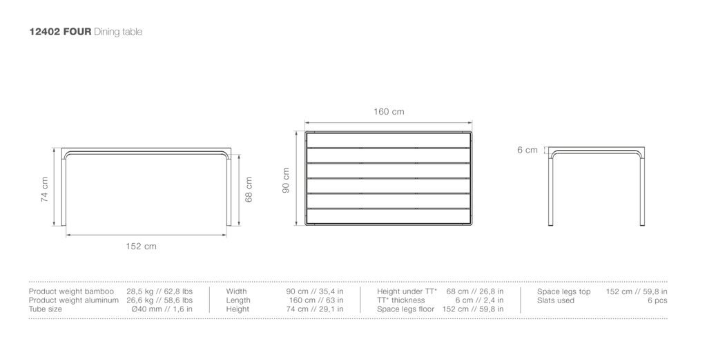 HOUE FOUR Dining Table - Procure Décor