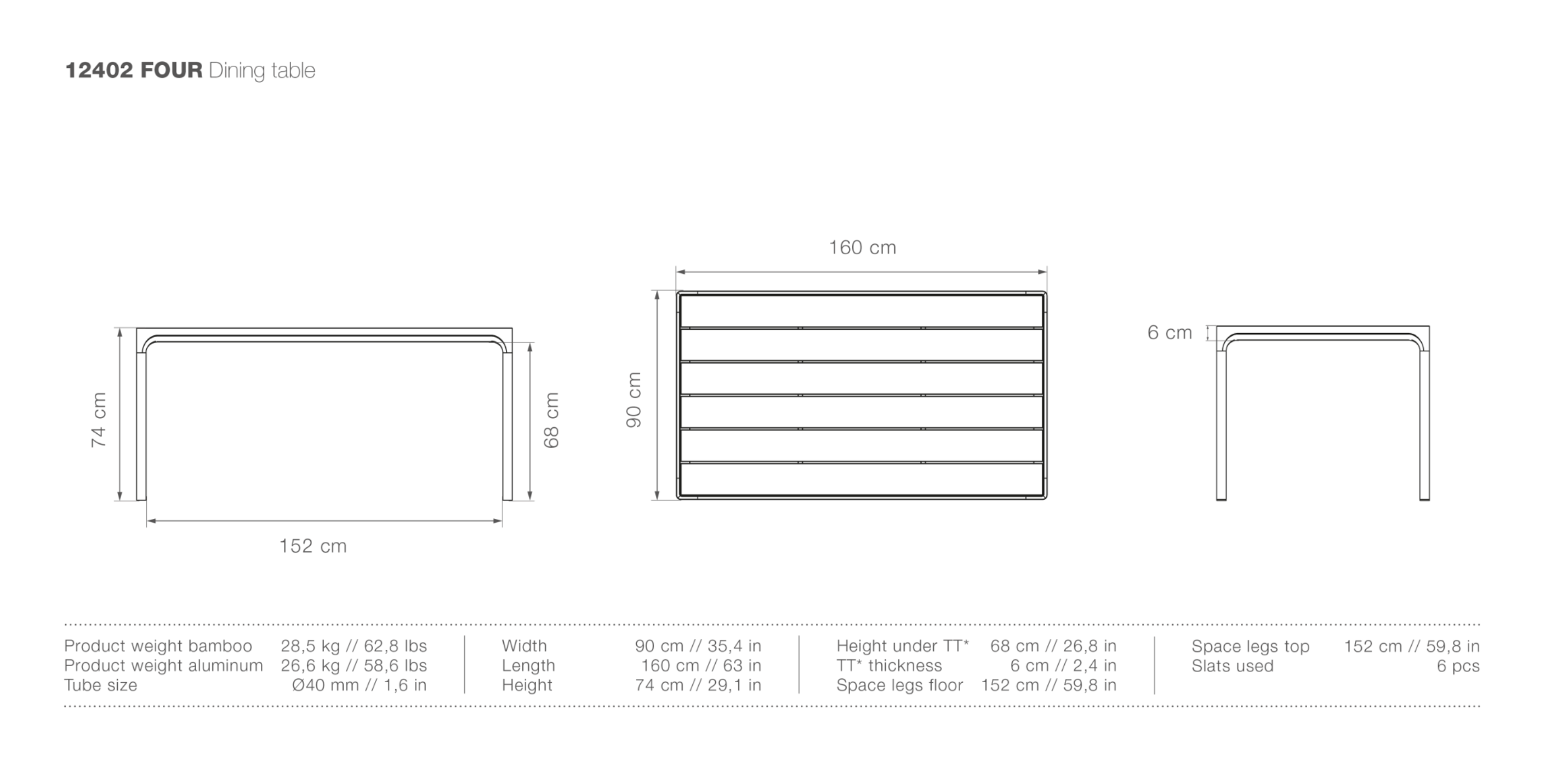 HOUE FOUR Dining Table - Procure Décor