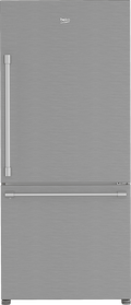 BEKO 30" Bottom Freezer Refrigerator with HarvestFresh in Stainless Steel - BFBD30216SS