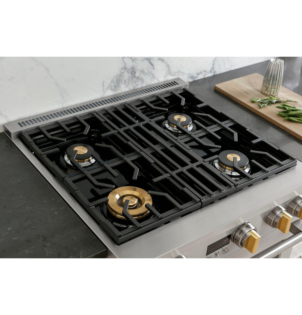 MONOGRAM Monogram 30" All Gas Professional Range with 4 Burners in Stainless Steel - ZGP304NTSS