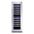 XO APPLIANCE XOU2470WDZGS Tall Dual Zone Wine Cooler, Glass with in Stainless Steel Trim in Stainless Steel - XOU2470WDZGS