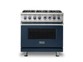 VIKING 36" Dual Fuel Range - VDR7362 Viking 7 Series Blue - VDR73626BSBLP
