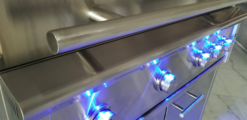 XO APPLIANCE XOGRILL42L 42" Grill 4 Burner with Rotiss Burner LP in Stainless Steel - XOGRILL42L