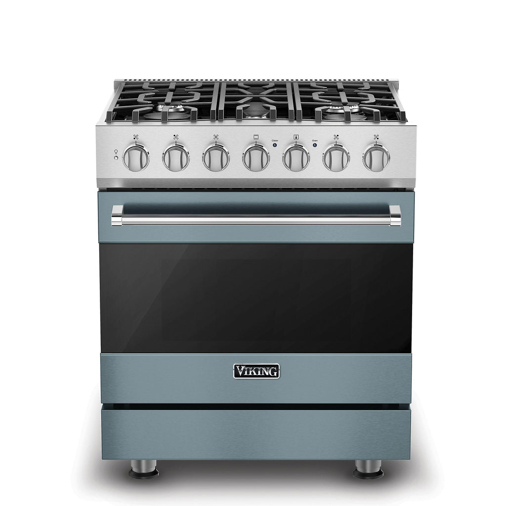 VIKING 30" Self-Cleaning Dual Fuel Range Viking 3 Series Blue - RVDR33025BNS