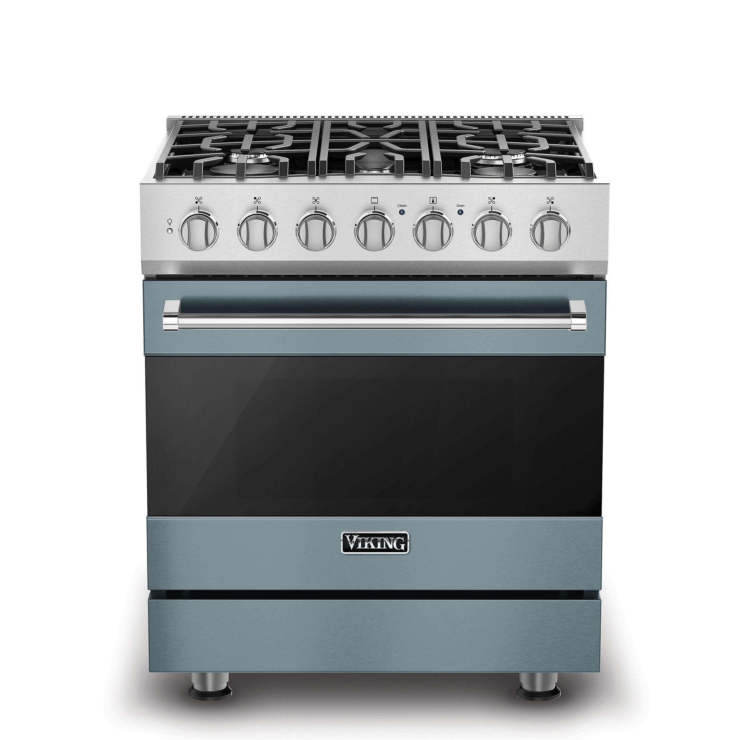 VIKING 30" Self-Cleaning Dual Fuel Range Viking 3 Series Blue - RVDR33025BNSLP