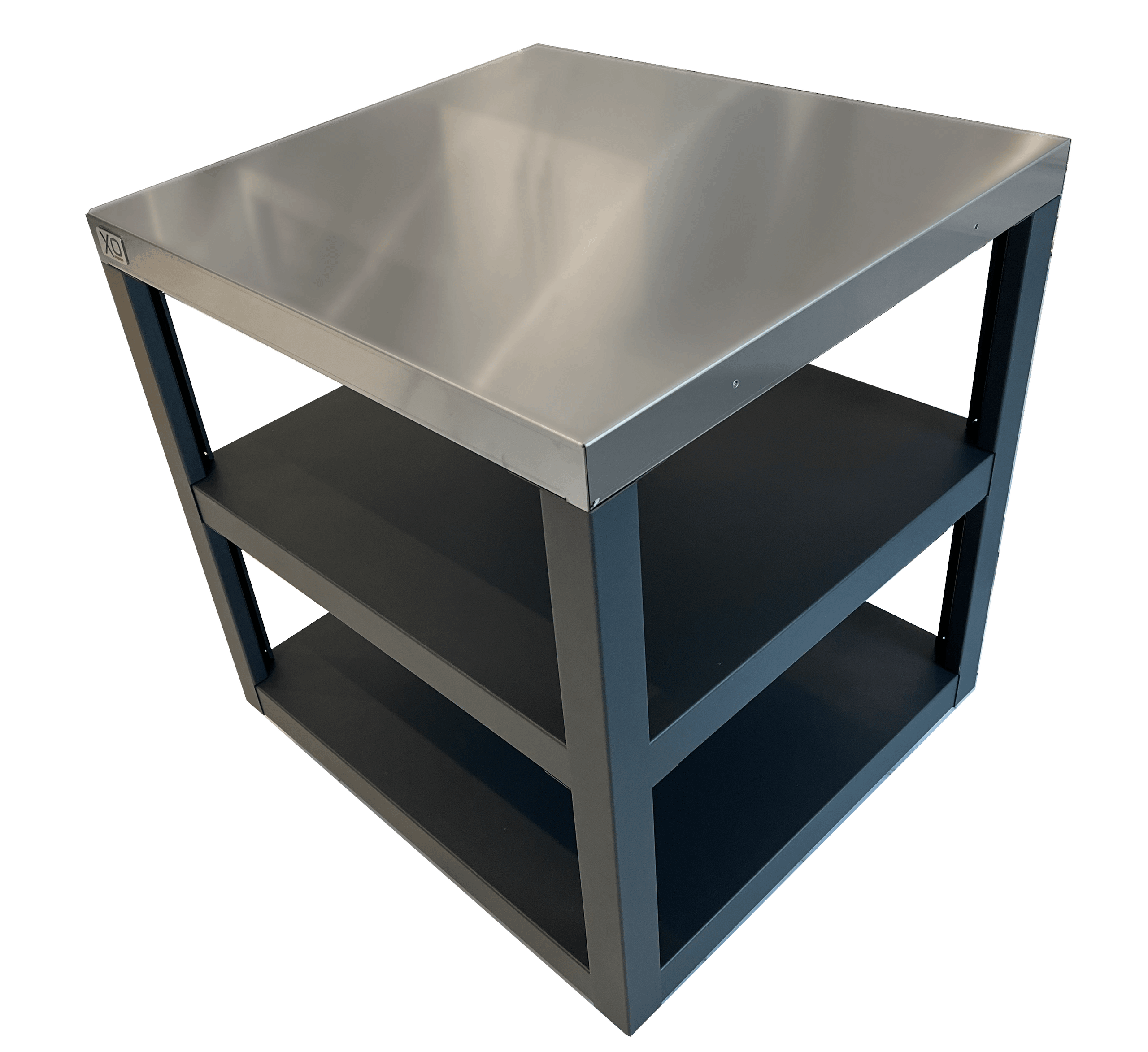 XO APPLIANCE XOPIZZA1PREP Prep Cart for XOPIZZA1 Black On Stainless - XOPIZZA1PREP