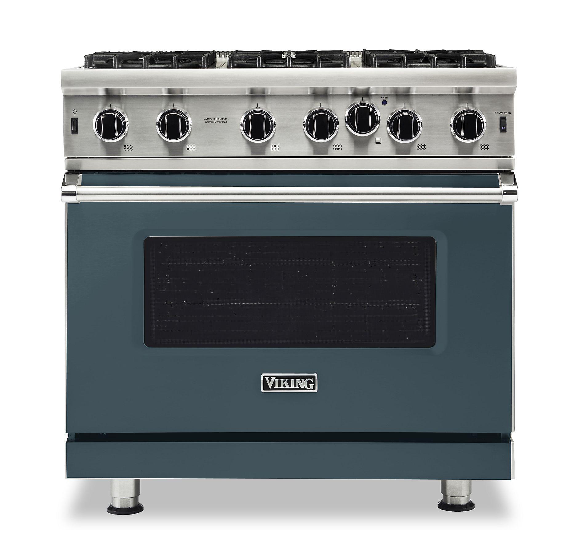 VIKING 36" Open Burner Gas Range Viking 5 Series Gray - VGIC53626BSQ