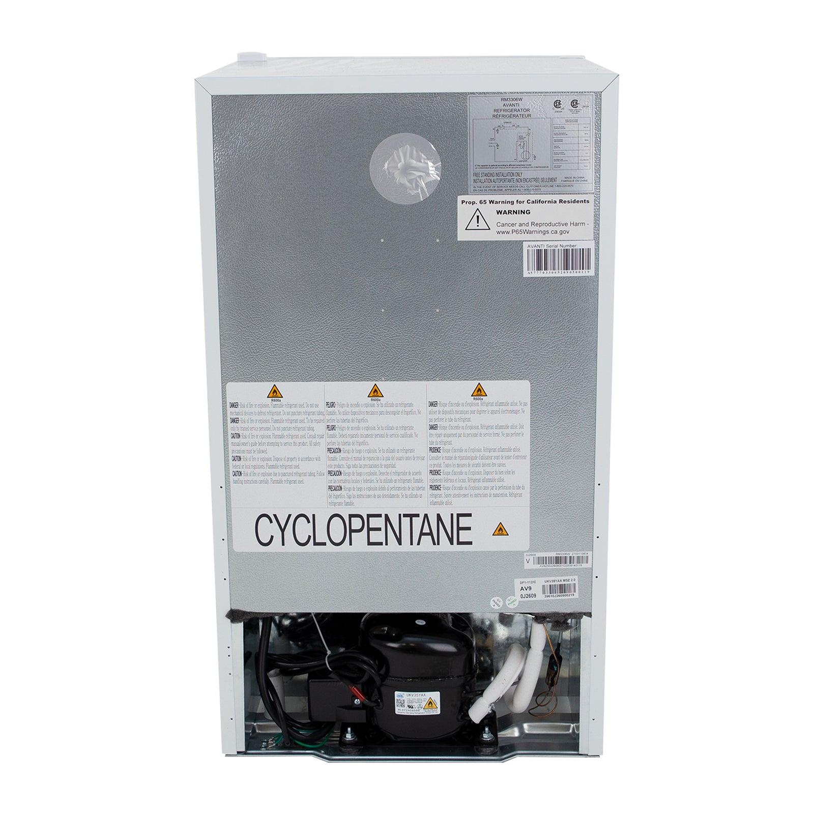 AVANTI Avanti 3.3 cu. ft. Compact Refrigerator - Black - RM3316B