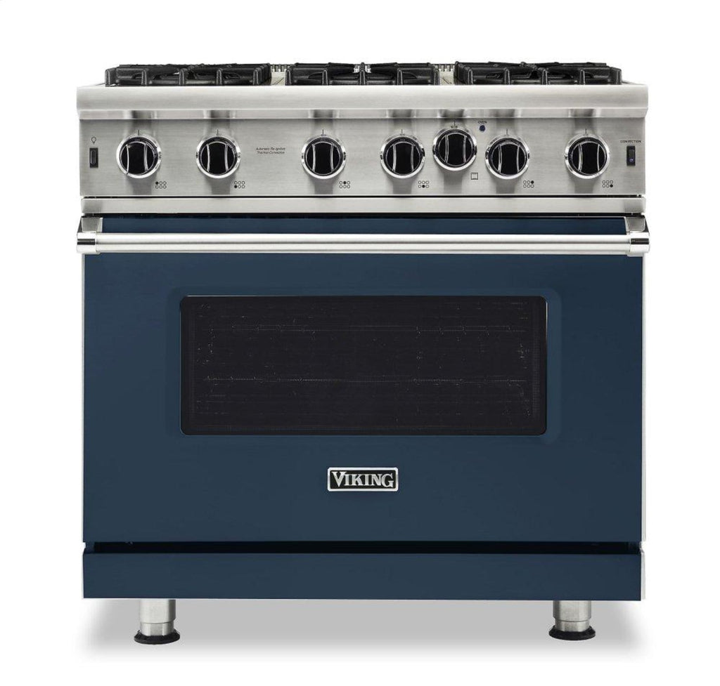 VIKING 36" Open Burner Gas Range Viking 5 Series Blue - VGIC53626BSB