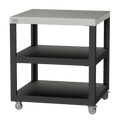 XO APPLIANCE XOPIZZA1PREP Prep Cart for XOPIZZA1 Black On Stainless - XOPIZZA1PREP