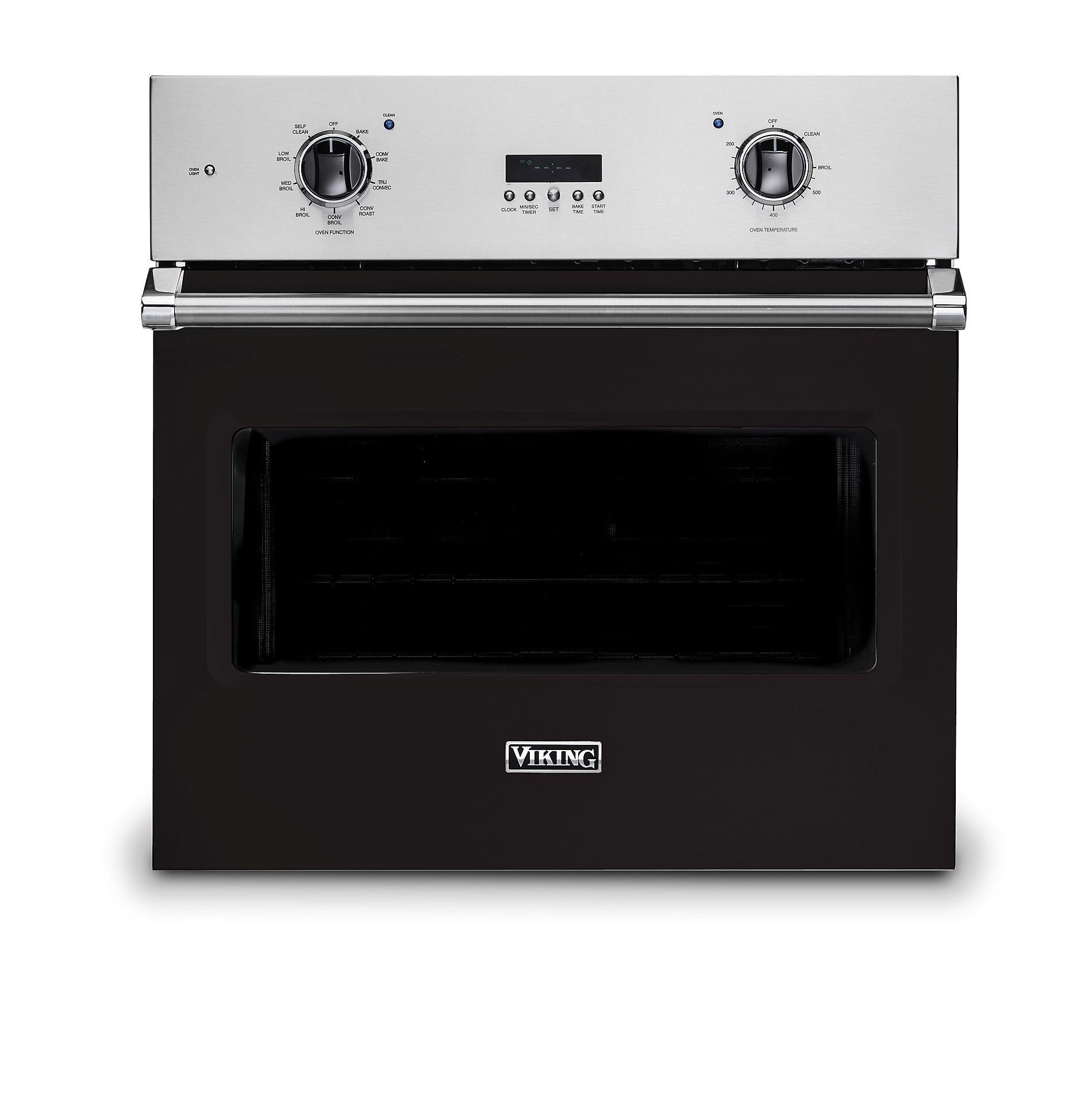 VIKING 30" Electric Single Select Oven Black - VSOE130ON