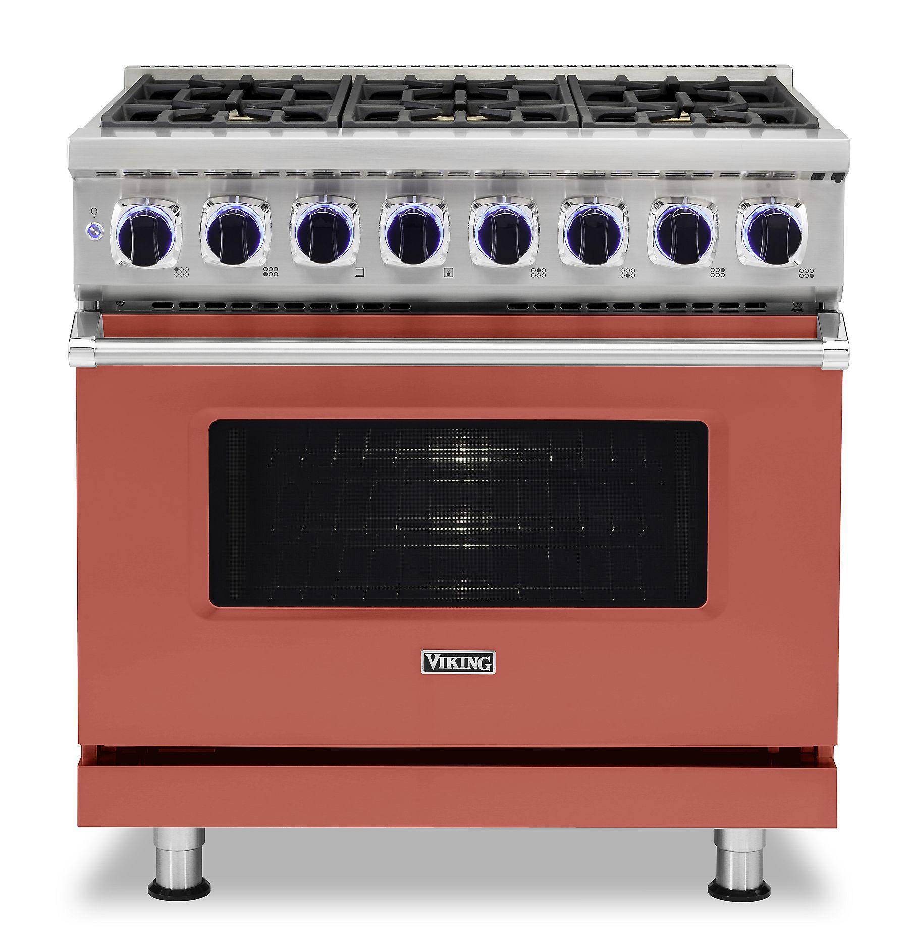VIKING 36" Dual Fuel Range - VDR7362 Viking 7 Series Red - VDR73626BSCLP