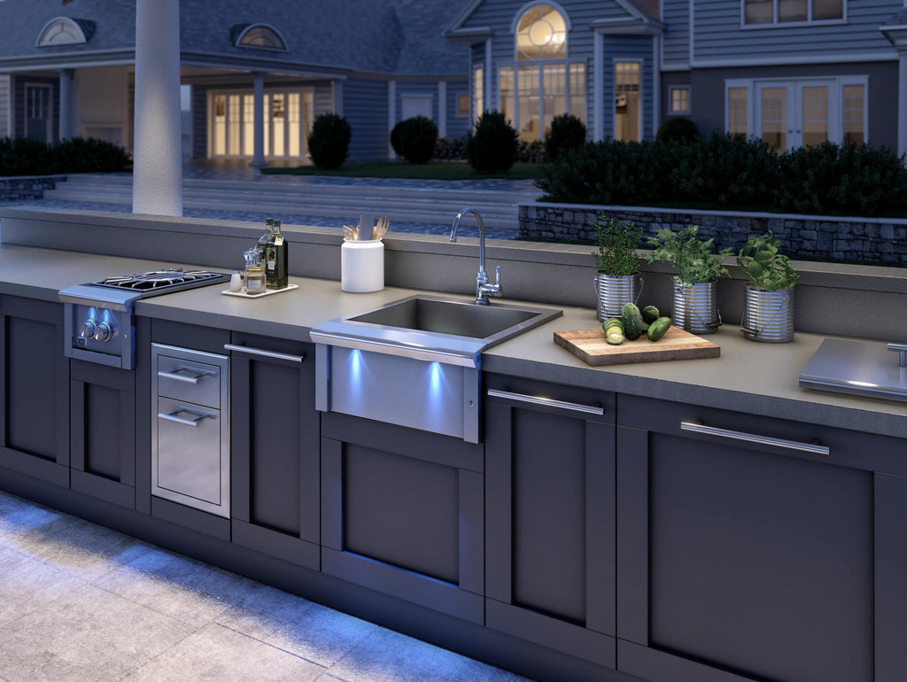 XO APPLIANCE XOG24SINK 24" in Stainless Steel Apron Sink and Faucet in Stainless Steel - XOG24SINK