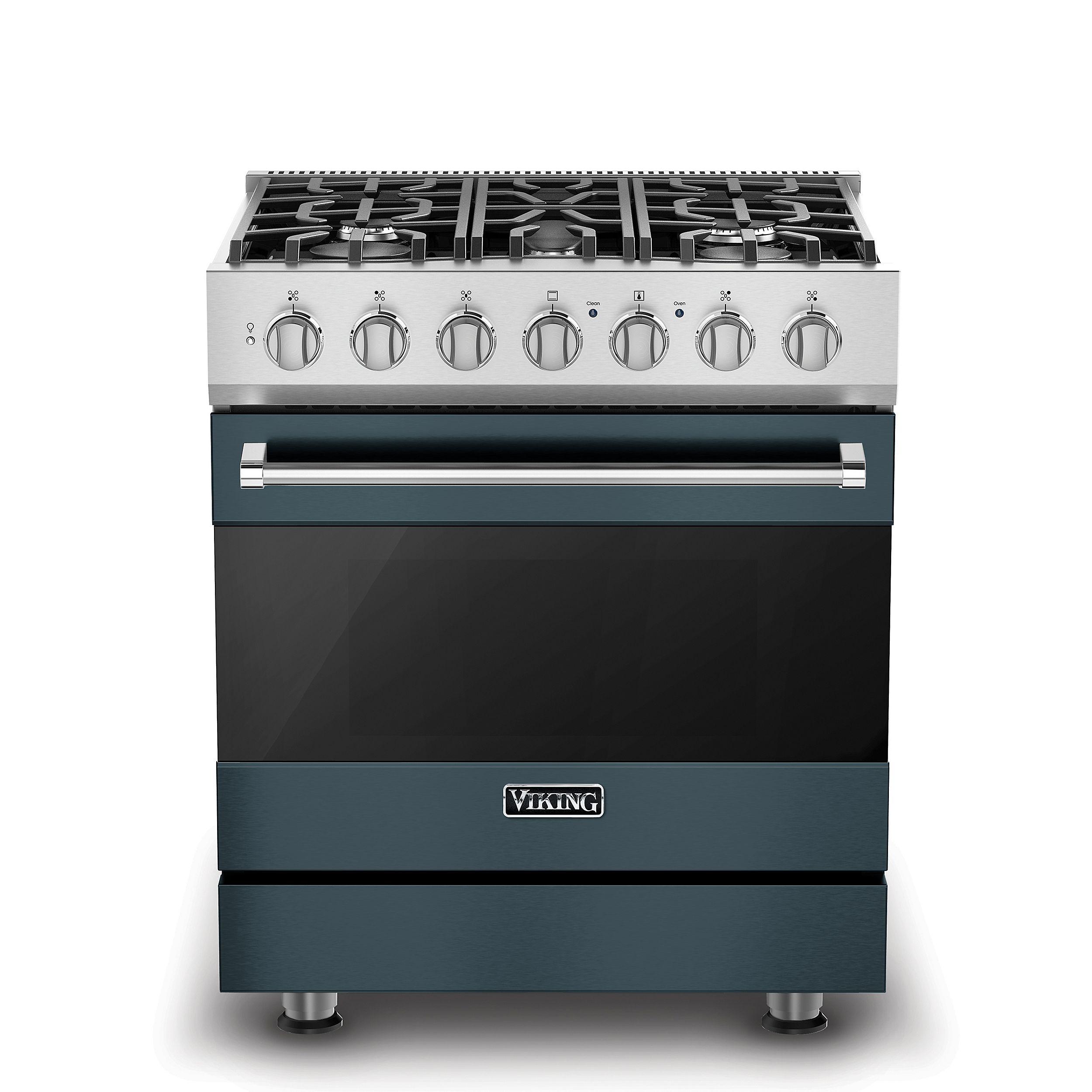 VIKING 30" Self-Cleaning Dual Fuel Range Viking 3 Series Gray - RVDR33025BSQ