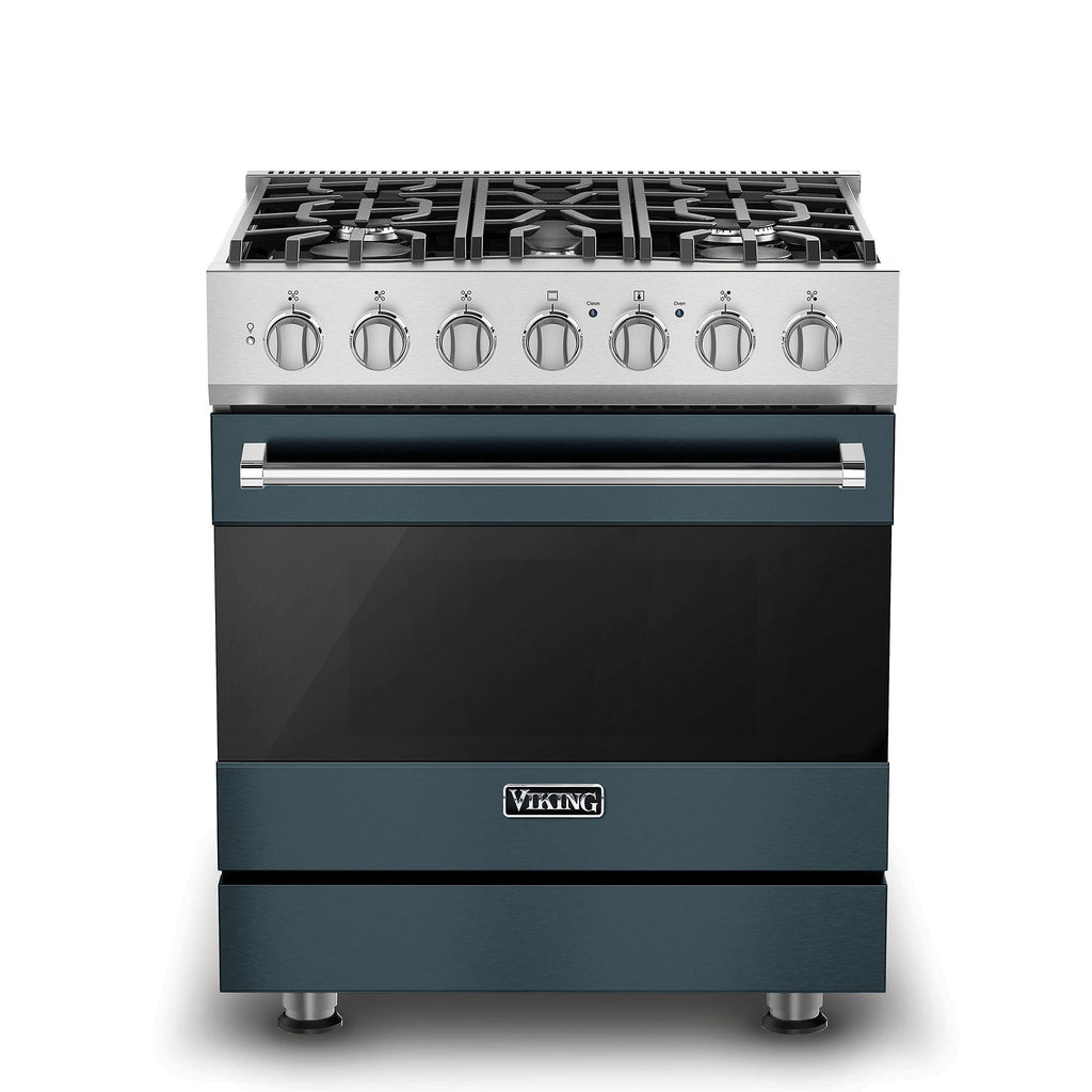 VIKING 30" Self-Cleaning Dual Fuel Range Viking 3 Series Gray - RVDR33025BSQLP