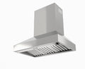 XO APPLIANCE XOVV248SC 48in Pro Wall Chimney Hood in Stainless Steel Straight Lip 600/395 CFM in Stainless Steel - XOVV248SC