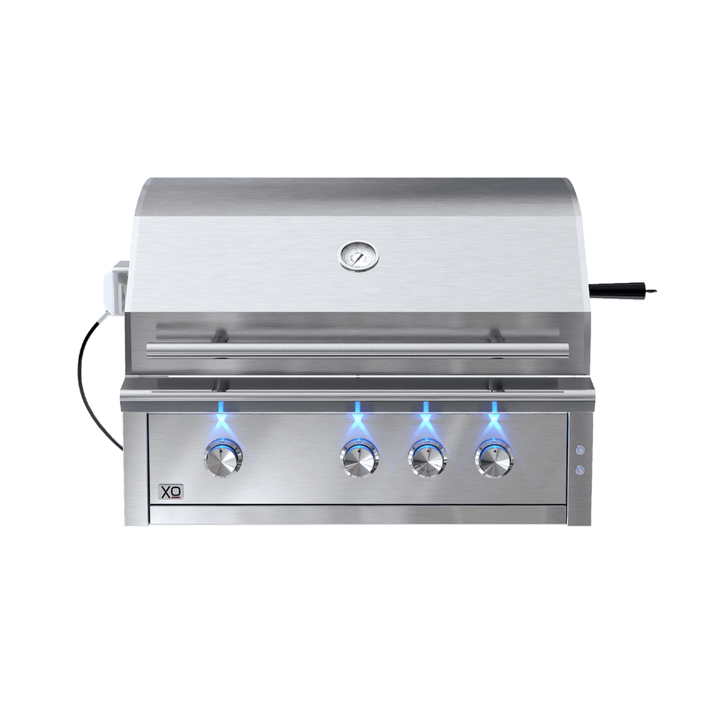 XO APPLIANCE XOGRILL36L 36" Grill 3 Burner with Rotiss Burner LP in Stainless Steel - XOGRILL36L