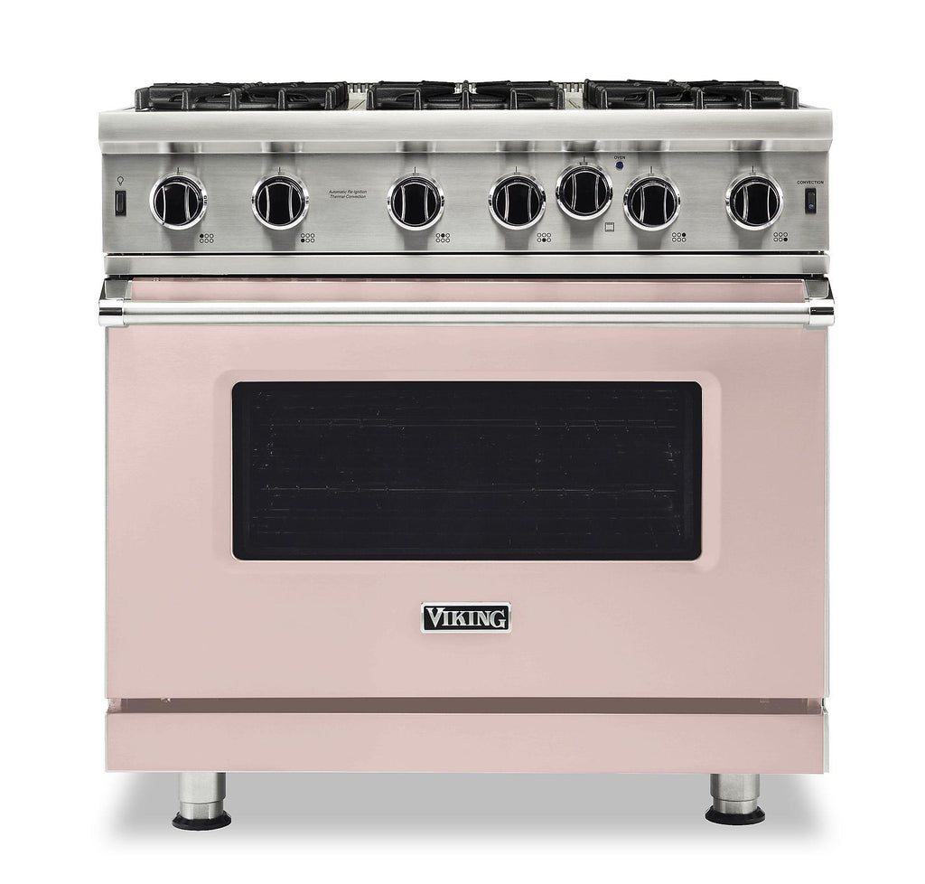 VIKING 36" Open Burner Gas Range Viking 5 Series Pink - VGIC53626BBH