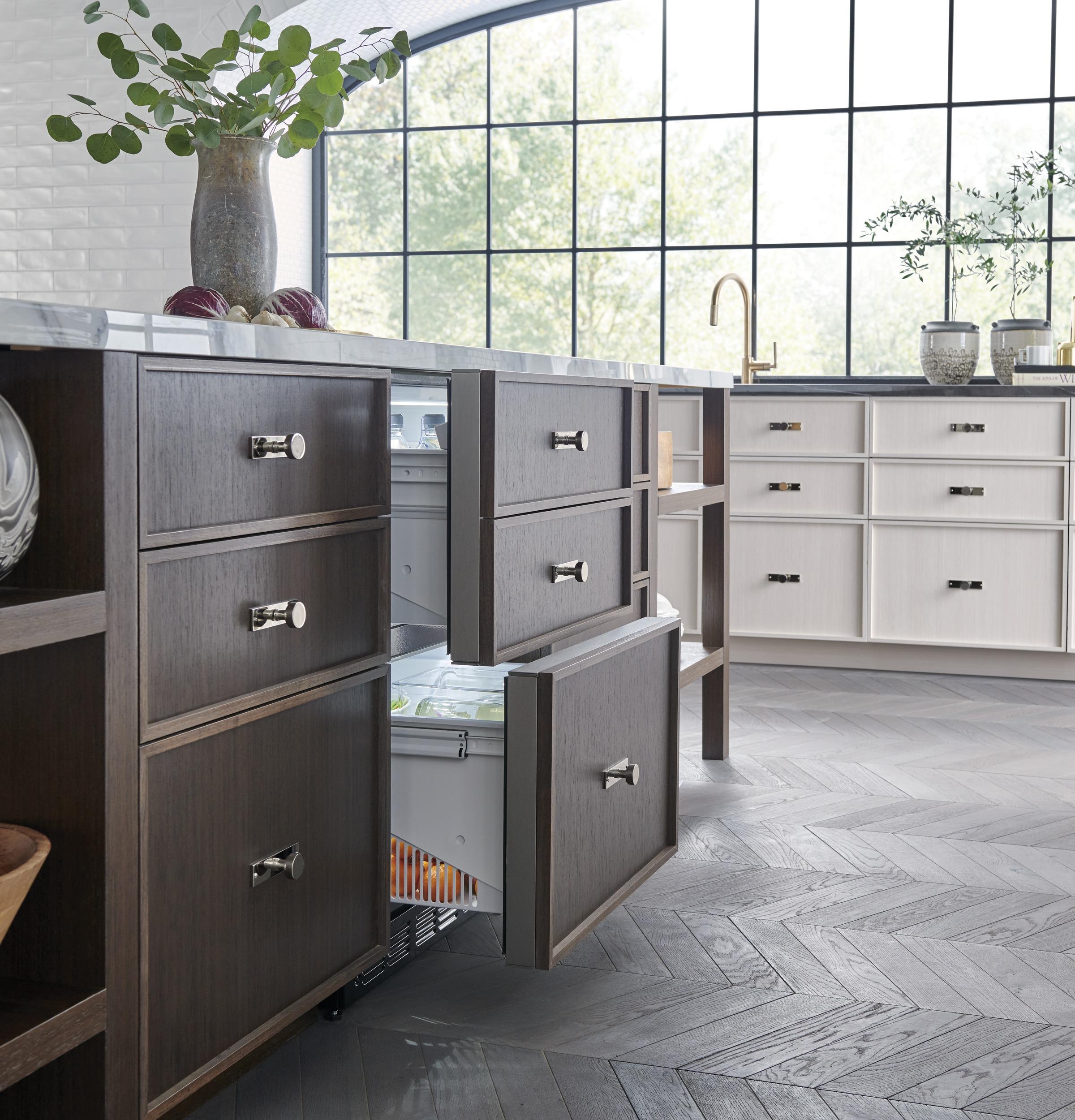 MONOGRAM Monogram 24" Panel-Ready Double-Drawer Refrigerator Custom Panel Ready - ZIDI240HII