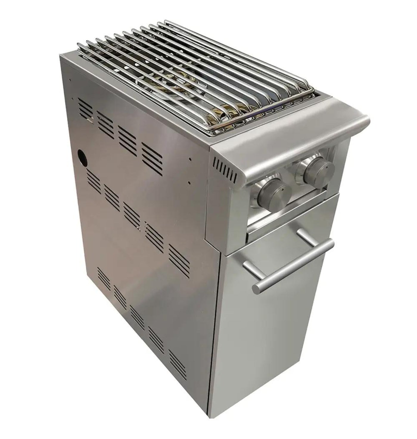 XO APPLIANCE XOGCARTSBXLT Cart with side burner (add to grill cart/ships LP with NG conversion kit) - XOGCARTSBXLT