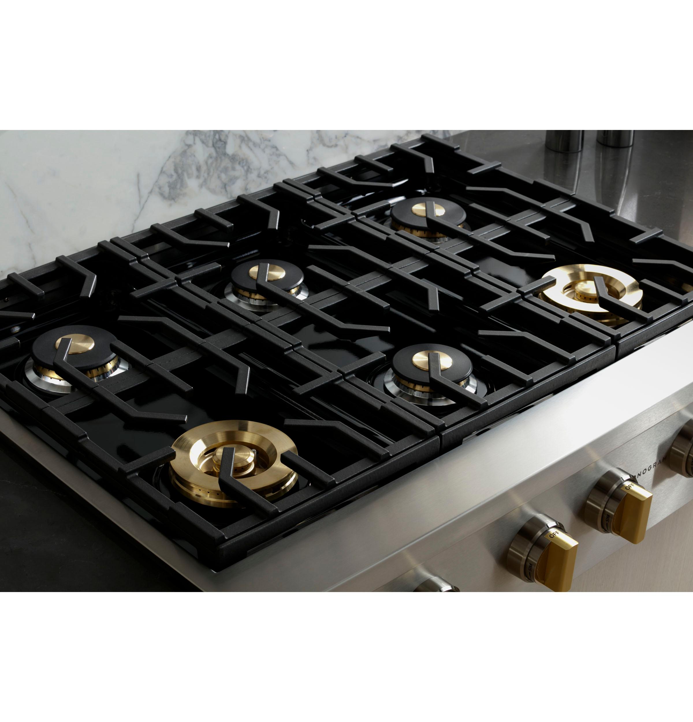 MONOGRAM Monogram 36" Professional Gas Rangetop with 6 Burners in Stainless Steel - ZGU366NTSS