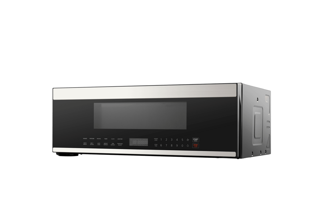 XO APPLIANCE XOOTR30LPS Low-Profile 30" Over-The-Range Microwave Oven in Black Glass with in Stainless Steel Trim Black On Stainless - XOOTR30LPS