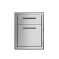 XO APPLIANCE XOG19DRAWER 19" in Stainless Steel Double Drawer in Stainless Steel - XOG19DRAWER