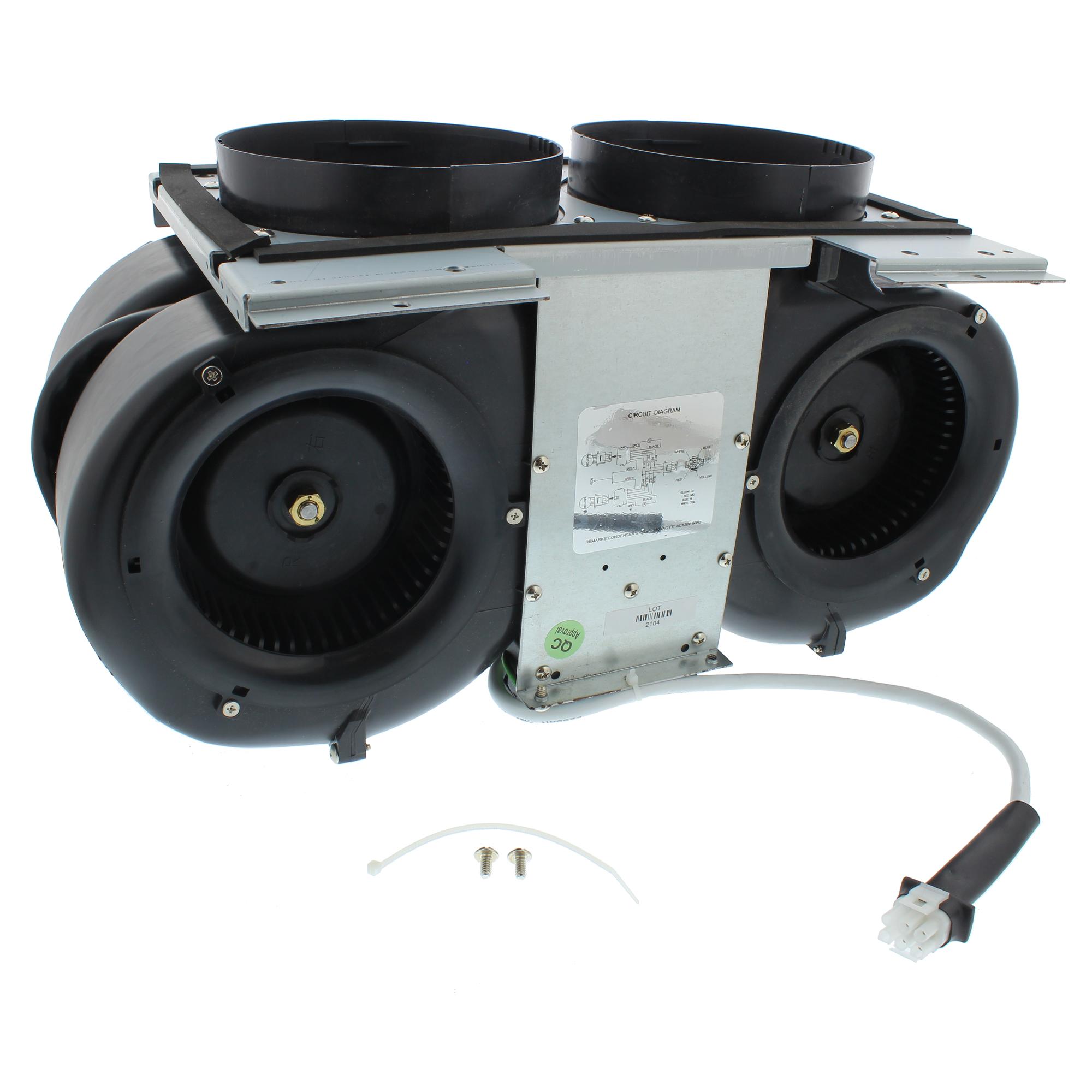 ZEPHYR Blower, Dual Internal w/ 2 Blowers Black - PBI1100B