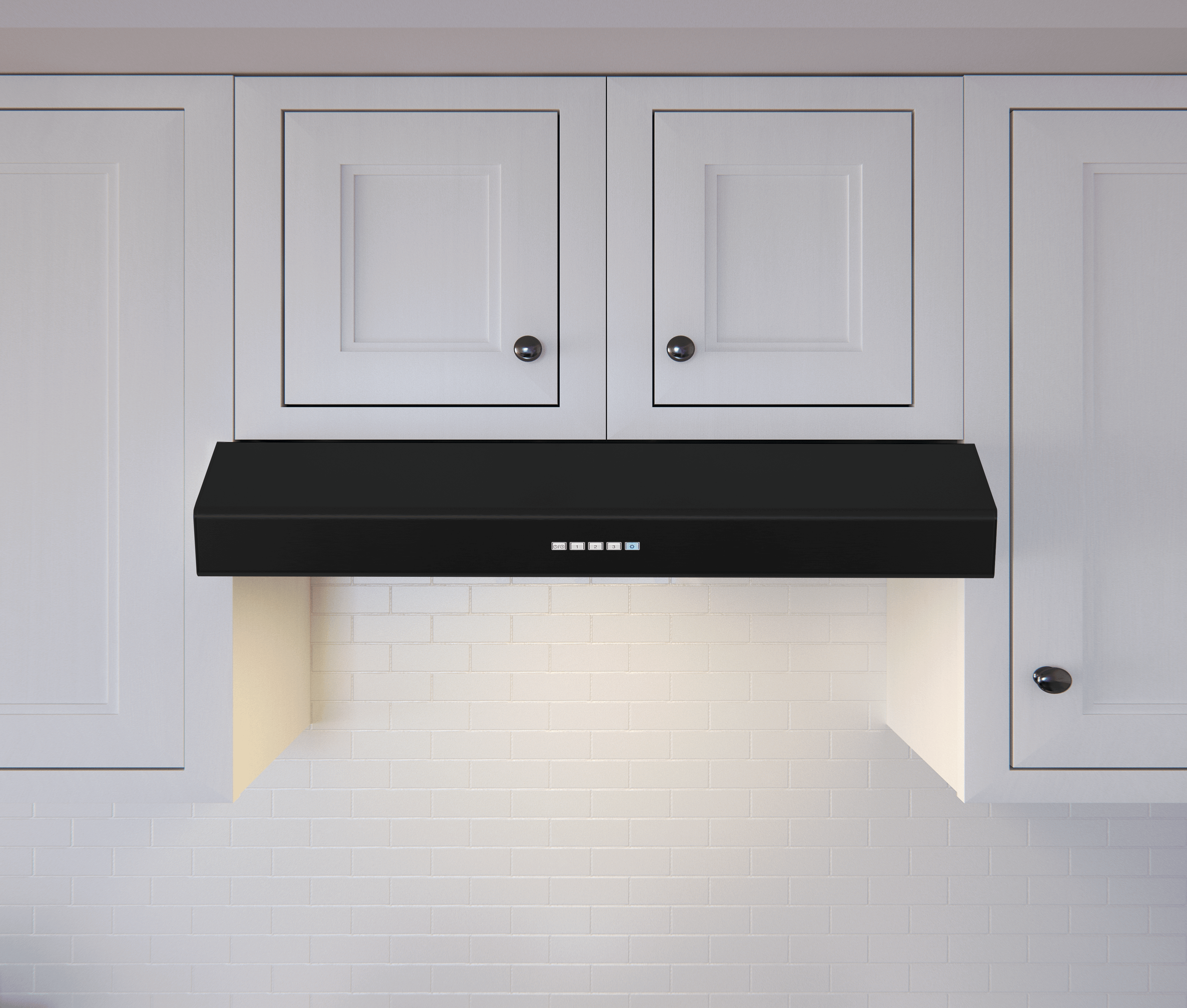 ZEPHYR Breeze II, Under Cabinet, 36", Black, LED Black - AK1236CB