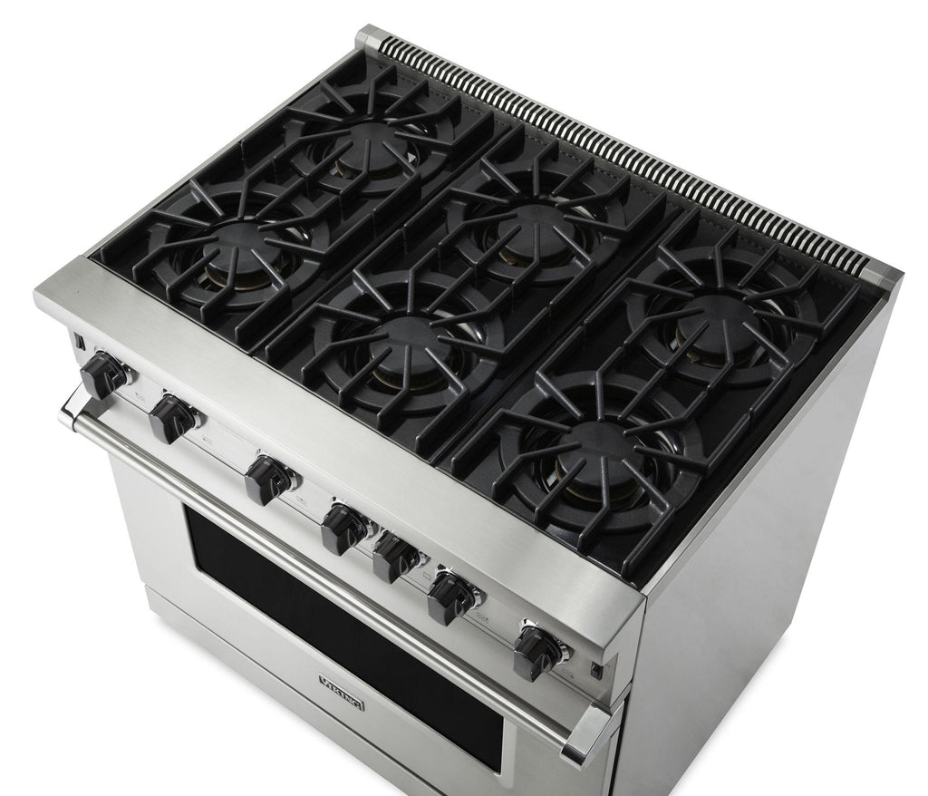 VIKING 36" Open Burner Gas Range Viking 5 Series Bronze - VGIC53626BAN