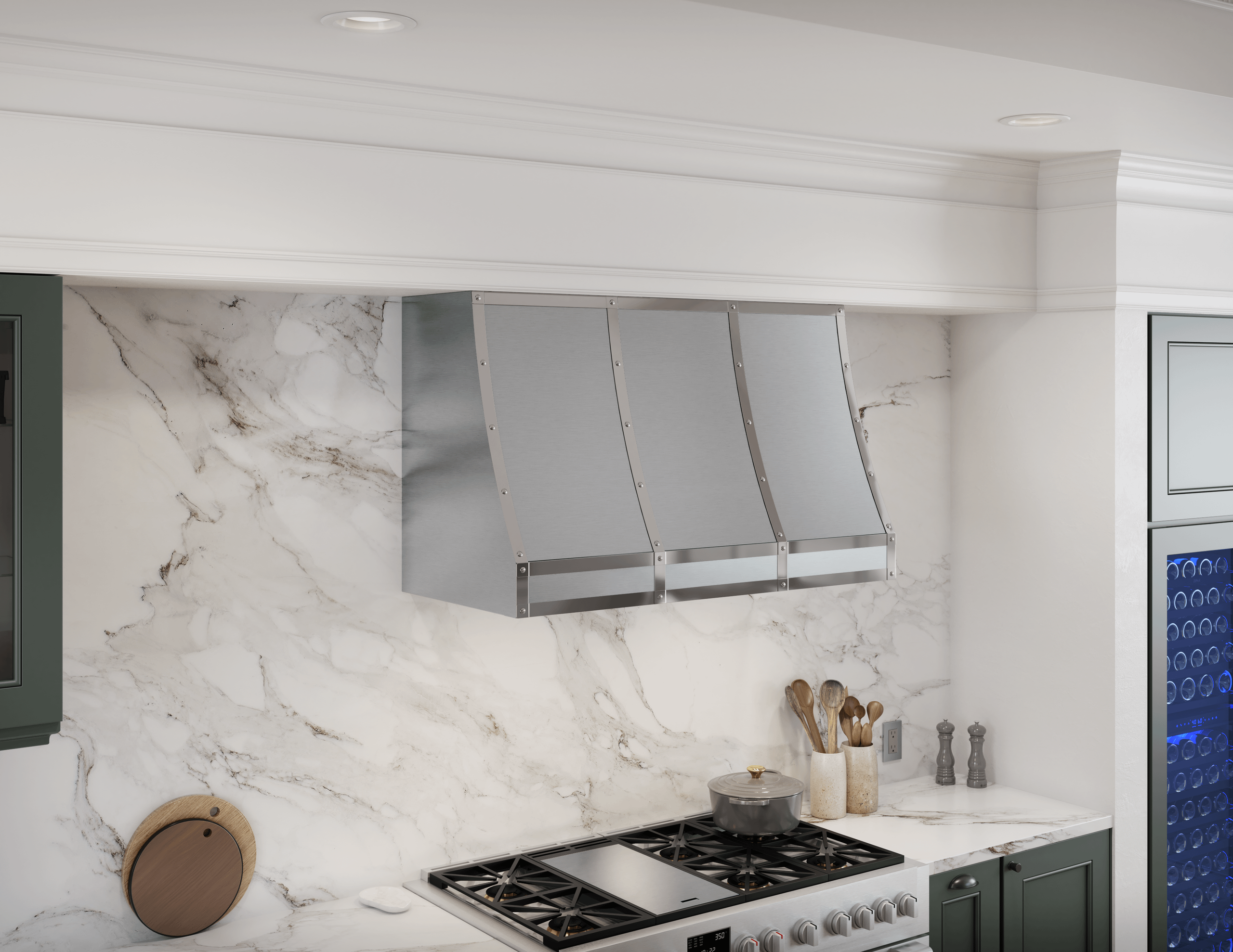 ZEPHYR Forte Wall Custom Hood, 48in, SS, BODY ONLY in Stainless Steel - CHFT48ASX