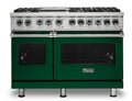 Klein Tools VIKING 48" Dual Fuel Range - Viking 5 Series Green - VDR5486GIV