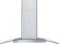 ZEPHYR Brisas Curved Glass Island, 36" G, ACT, LED in Stainless Steel - BMLE36CG