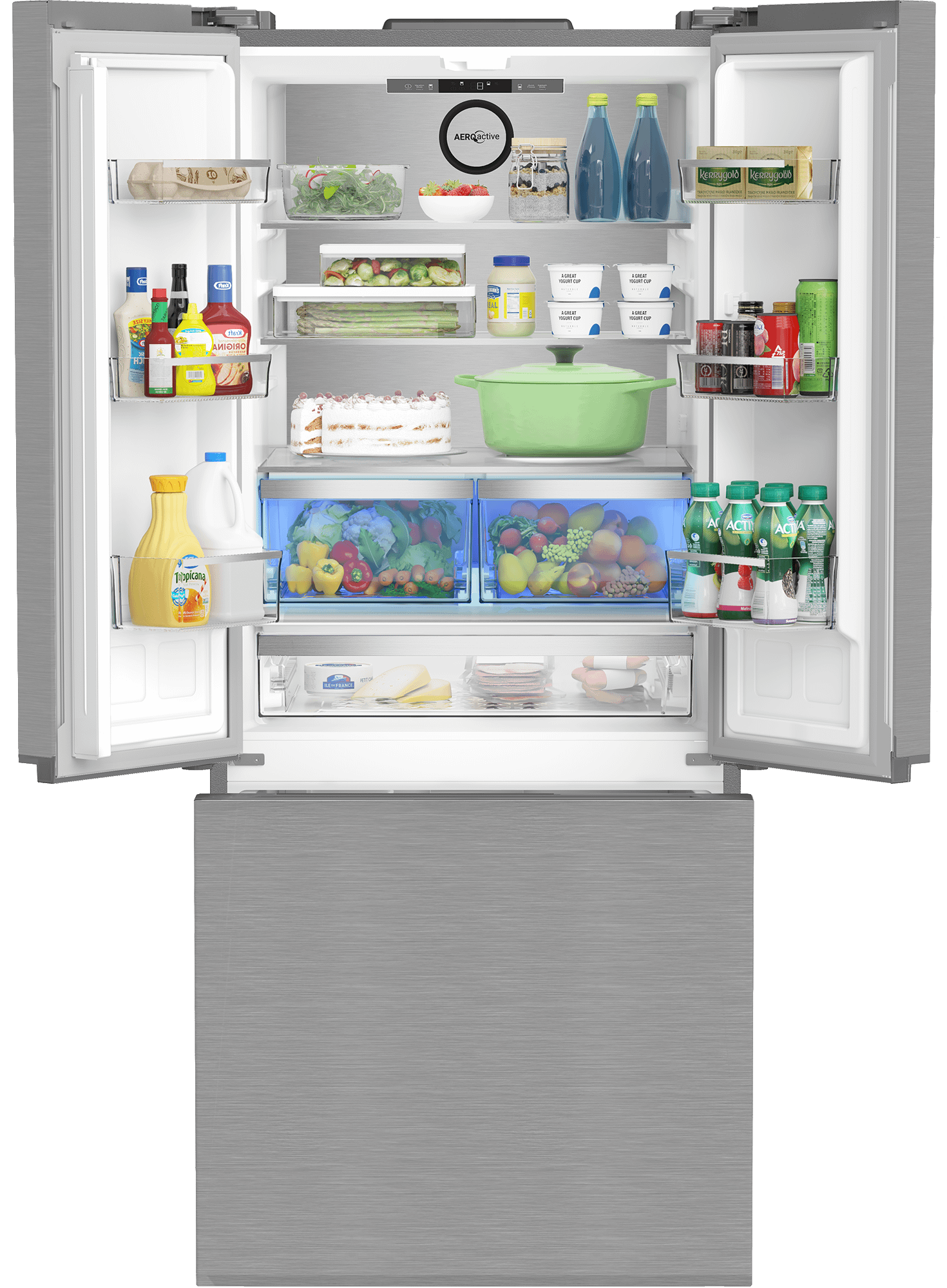 BLOMBERG APPLIANCES BRFD21612SS 30" Counter-Depth French Door Refrigerator, ENERGY STAR - BRFD21612SS