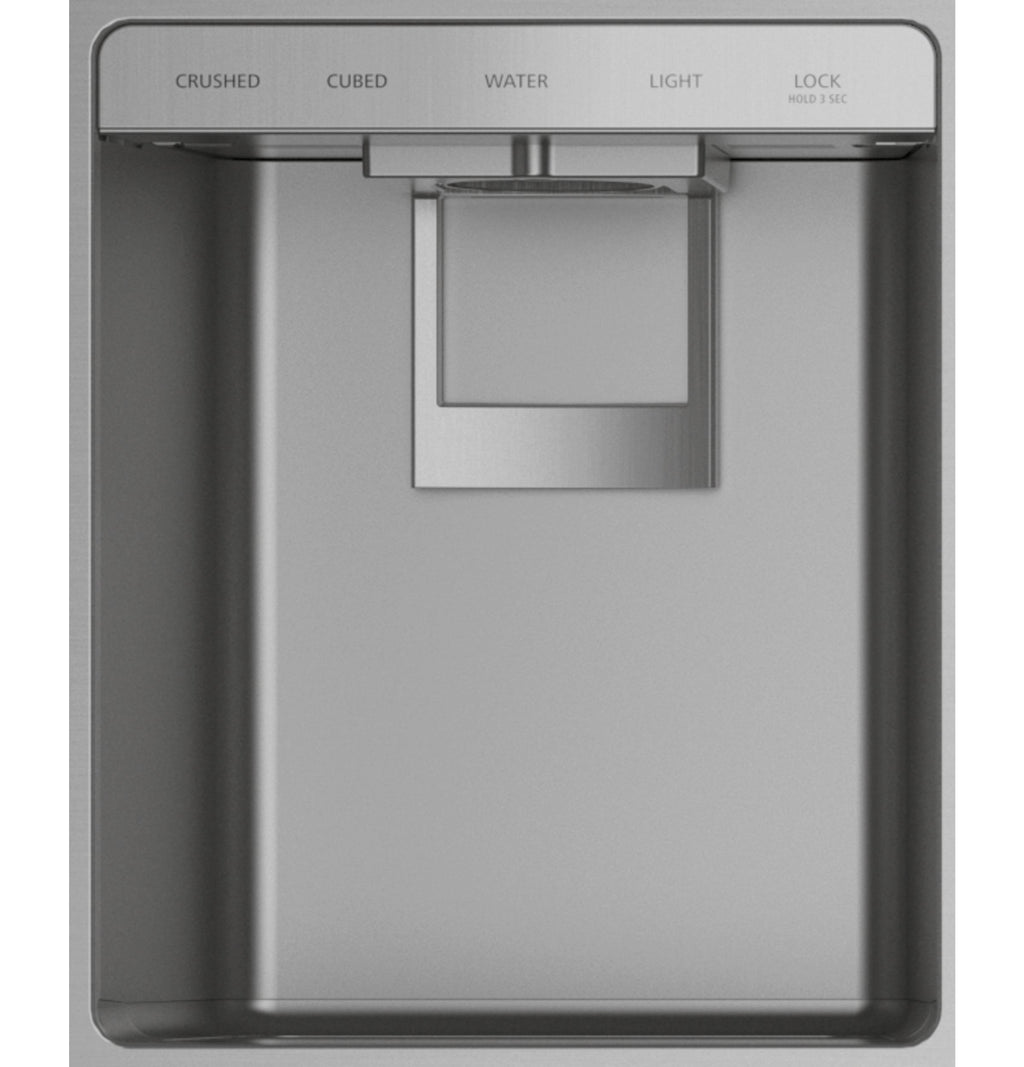 MONOGRAM Monogram 36" Built-In Side-by-Side Refrigerator with Dispenser in Stainless Steel - ZISS360DNSS